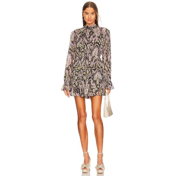 HEMANT AND NANDITA Kari Turtleneck Mini Dress Size Medium New with Tags - Picture 1 of 9